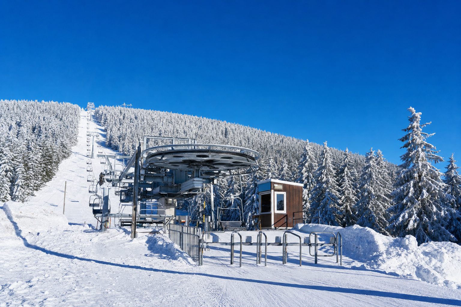Talstation des Sessellifts am Fichtelberg in Oberwiesenthal